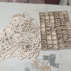 Wooden Alphabet Letters